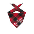 Load image into Gallery viewer, Valentine Bandana Buffalo Plaid | Red Flannel Dog Bandana - Valentines Bandana| Free Kisses - Southlake Paws