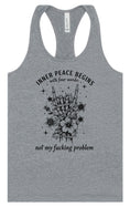 Load image into Gallery viewer, Inner Peace Begins With... Women's Racerback Tank