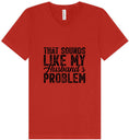Load image into Gallery viewer, Sounds like My Husbands Problem Unisex V-Neck Shirt