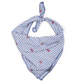 Load image into Gallery viewer, Navy Stripe Anchors Collar & Lead Collection
