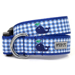 Gingham Whale Collar & Lead Collection