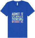 Load image into Gallery viewer, Retro Life Would Be Boring Unisex V-Neck Shirt