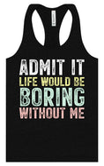 Load image into Gallery viewer, Retro Life Would Be Boring Women's Racerback Tank