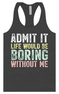 Load image into Gallery viewer, Retro Life Would Be Boring Women's Racerback Tank
