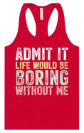 Load image into Gallery viewer, Retro Life Would Be Boring Women's Racerback Tank