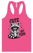 Load image into Gallery viewer, Cute but Feral Women's Racerback Tank