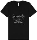 Load image into Gallery viewer, Apparently I'm Not Allowed... Unisex V-Neck Shirt