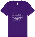 Load image into Gallery viewer, Apparently I'm Not Allowed... Unisex V-Neck Shirt