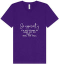 Load image into Gallery viewer, Apparently I'm Not Allowed... Unisex V-Neck Shirt