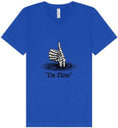 Load image into Gallery viewer, I'm Fine Unisex V-Neck Shirt