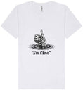Load image into Gallery viewer, I'm Fine Unisex V-Neck Shirt