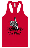 Load image into Gallery viewer, I'm Fine Women's Racerback Tank