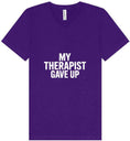 Load image into Gallery viewer, My Therapist Gave Up Unisex V-Neck Shirt
