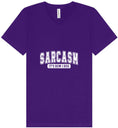 Load image into Gallery viewer, Sarcasm is How I Hug Unisex V-Neck Shirt