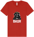 Load image into Gallery viewer, Bruh Raccoon Unisex V-Neck Shirt