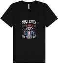 Load image into Gallery viewer, Chill the Fourth Out Unisex V-Neck Shirt
