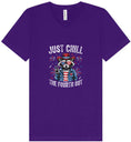 Load image into Gallery viewer, Chill the Fourth Out Unisex V-Neck Shirt