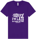 Load image into Gallery viewer, His Timing, Not Mine Unisex V-Neck Shirt