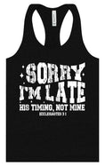 Load image into Gallery viewer, His Timing, Not Mine Women's Racerback Tank