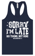 Load image into Gallery viewer, His Timing, Not Mine Women's Racerback Tank