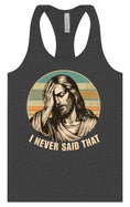 Load image into Gallery viewer, Jesus Never Said That Women's Racerback Tank