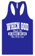 Load image into Gallery viewer, God Said "This'll Be Fun" Women's Racerback Tank