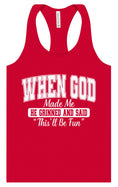 Load image into Gallery viewer, God Said "This'll Be Fun" Women's Racerback Tank