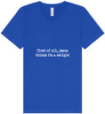 Load image into Gallery viewer, Jesus Thinks I'm a Delight Unisex V-Neck Shirt