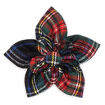 BLACK STEWART PLAID BOW TIE