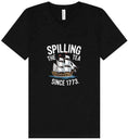 Load image into Gallery viewer, Spilling the Tea Since 1773 Unisex V-Neck Shirt