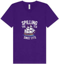 Load image into Gallery viewer, Spilling the Tea Since 1773 Unisex V-Neck Shirt