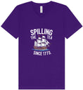 Load image into Gallery viewer, Spilling the Tea Since 1773 Unisex V-Neck Shirt