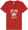 Load image into Gallery viewer, Spilling the Tea Since 1773 Unisex V-Neck Shirt