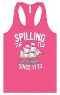 Load image into Gallery viewer, Spilling the Tea Since 1773 Women's Racerback Tank