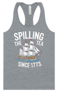 Load image into Gallery viewer, Spilling the Tea Since 1773 Women's Racerback Tank