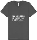 Load image into Gallery viewer, My Husband is Proof Unisex V-Neck Shirt