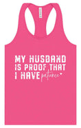 Load image into Gallery viewer, My Husband is Proof Women's Racerback Tank