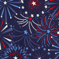 Load image into Gallery viewer, Patriotic Dog Bandana | All American Dog Bandana | Memorial Day | 4th of July Dog Bandana | Fireworks