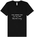Load image into Gallery viewer, Just Pretend I'm Not Here Unisex V-Neck Shirt