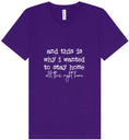 Load image into Gallery viewer, This is Why I Wanted to Stay Home Unisex V-Neck Shirt