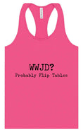 Load image into Gallery viewer, WWJD? Women's Racerback Tank