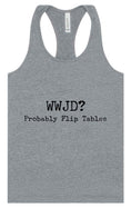 Load image into Gallery viewer, WWJD? Women's Racerback Tank