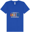 Load image into Gallery viewer, Powered by Anxiety Unisex V-Neck Shirt