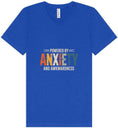 Load image into Gallery viewer, Powered by Anxiety Unisex V-Neck Shirt