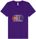 Load image into Gallery viewer, Powered by Anxiety Unisex V-Neck Shirt