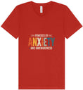 Load image into Gallery viewer, Powered by Anxiety Unisex V-Neck Shirt