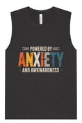 Load image into Gallery viewer, Powered by Anxiety Muscle Tank