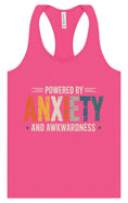 Load image into Gallery viewer, Powered by Anxiety Women's Racerback Tank