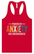 Load image into Gallery viewer, Powered by Anxiety Women's Racerback Tank