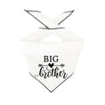 Load image into Gallery viewer, Big Brother White Dog Bandana | Pregnancy, Birth, Adoption, New Puppy, Baby Announcement - Southlake Paws